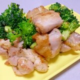 簡単！おつまみ！鶏もも肉とブロッコリーの洋風ソテー